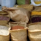 Spices on display in Zanzibar, Tanzania