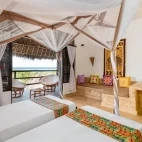 A Deluxe Ocean View room at Sunshine Bay Beach Hotel, Zanzibar