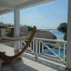 Hammock and balcony at Casa do Mar in Mozambique