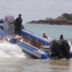 Boat launch at Liquid Dive Adventures, Tofo, Mozambique