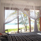 Cabin interior at Liquid Dive Adventures, Tofo, Mozambique.