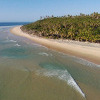 Morrungulo beach in Mozambique.