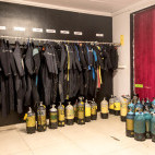 Rental gear at Blue Ocean Dive Centre in South Africa