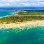 Aerial view of Mafia Island, Tanzania