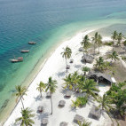 Aerial of Basecamp Mafia Island Eco Resort in Tanzania