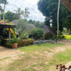 Garden at Mafia Kivulini Lodge in Tanzania