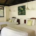 View of a twin room at Black Rock Lodge, Belize.