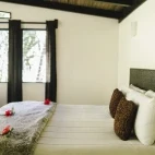 A double bed cabin at Black Rock Lodge, Belize.