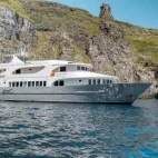 External view of Galaxy Diver II in the Galápagos.