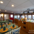 Saloon on board Belize Aggressor IV liveaboard