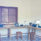 The camera processing room at Alor Tanapi Dive Centre.