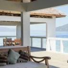 The terrace at Alor Tanapi Dive Centre, perfect for relaxing in between dives.