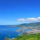 View of Luwuk from Keles Hills, Central Sulawesi, Indonesia.