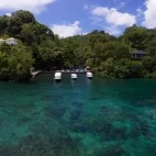 Ocean view of Lembeh Resort, Indonesia.