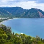The view near Tompotika Dive Lodge, Indonesia.