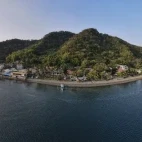 Aerial view of Anilao, Philippines.