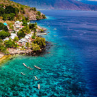 Aerial of Alor in Indonesia