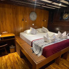 Lower deck double cabin on board Amira liveaboard in Indonesia