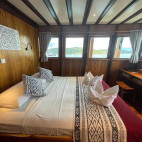 Main deck double cabin on board Amira liveaboard in Indonesia