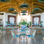 Restaurant at Lotus Bungalows in Bali, Indonesia.