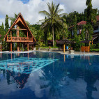 Pool at Tasik Ria Resort in Bunaken, Indonesia