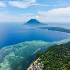 Manadota Island in Bunaken National Marine Park, Indonesia