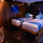 Deluxe twin cabin on board Dewi Nusantara liveaboard in Indonesia