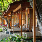 Beachfront villas at Sali Bay Resort in Indonesia