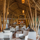 Bar at Spice Island Resort in Halmahera, Indonesia.