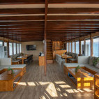 Saloon on board Indo Master liveaboard in Indonesia