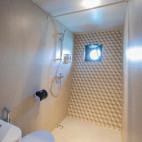 Standard cabin bathroom on board Indo Master liveaboard in Indonesia