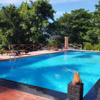 Swimming pool at Dive into Lembeh in Indonesia