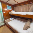 Deluxe twin cabin on board Mermaid II liveaboard in Indonesia