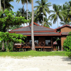 Bungalow at Nunukan Island Resort. Indonesia