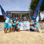 Dive shop at Pondok Baruna Garden in Nusa Lembongan, Indonesia.