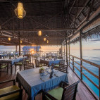Restaurant at Papua Paradise Eco Resort in Raja Ampat, Indonesia