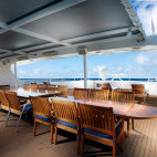 Sun deck on board Solitude Adventurer liveaboard in Indonesia