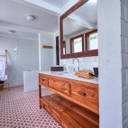 Bathroom at Spice Island Divers Resort in Ambon, Indonesia