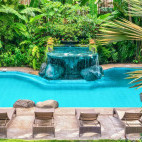 Swimming pool at Atlantis Dive Resort in Dumaguete, the Philippines