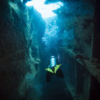 Shipwreck in Coron, the Philippines