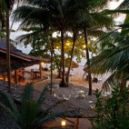 Outdoor seating at Sipalay Easy Diving & Beach Resort in the Philippines