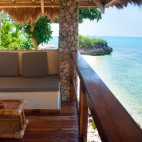Balcony at Tepanee Beach Resort in Malapascua, the Philippines.