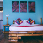 Bedroom at Tepanee Beach Resort in Malapascua, the Philippines.