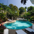 Swimming pool at Atlantis Dive Resort in Puerto Galera, the Philippines