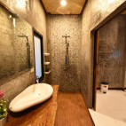 Seaview villa bathroom at Long Beach Chalet in Koh Lanta, Thailand