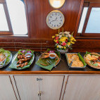 Buffet on board Marco Polo liveaboard in Thailand
