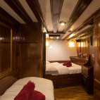 Cabin on board the Thailand Master liveaboard in Thailand.