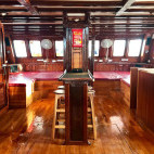 Saloon on board the Thailand Master liveaboard in Thailand