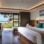 Deluxe sea view bungalow at Saii Phi Phi Island Village in Thailand.