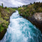 Huka Falls, Waikato River in New Zealand